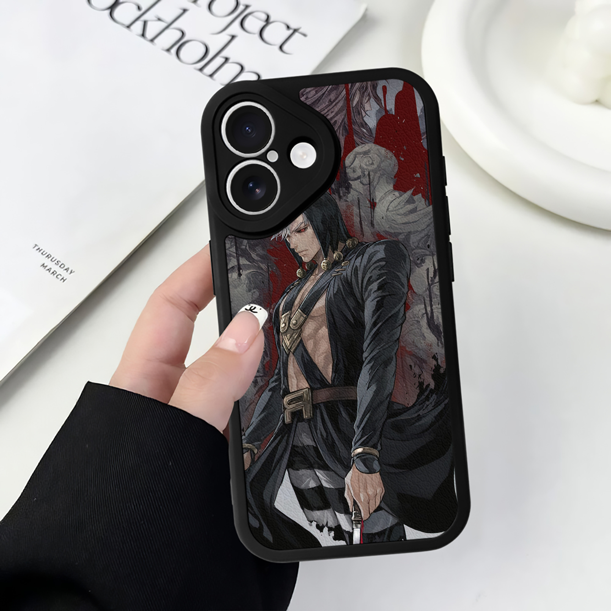 （画像用） ジョジョの奇妙な冒険 JoJo's Bizarre Adventure 【iPhone 16シリーズ対応】シリコンスマホケース（レザー調） 材質：シリコン